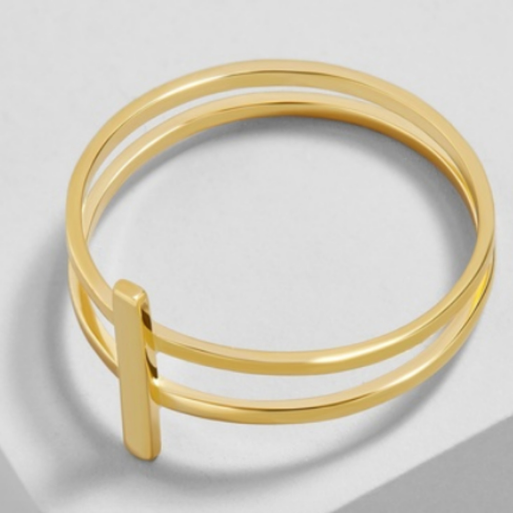 Baublebar 18k Plated Sterling Silver Dainty Ring 7